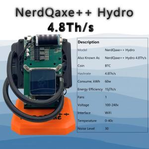 NerdQaxe++ 4.8Th/s Bitcoin Miner with Liquid Cooling