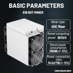 Antminer S19 90T Bitcoin Miner with PSU