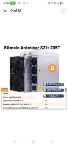 Antminer S21+ 235 TH BTC SHA-256 ASIC Miner