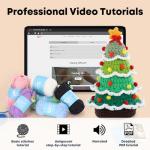 Beginner-Friendly Christmas Tree Crochet Kit