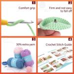 Beginner Crochet Kit with Yarn and Instructions