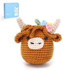 Beginner's Highland Cow Crochet Kit with Video Tutorial