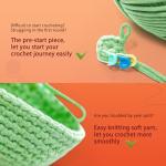 Beginner Crochet Kit with Yarn and Instructions