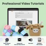 Complete Beginner Crochet Kit - Highland Cow