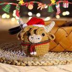 Beginner Christmas Crochet Kit - Highland Cow