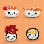 Sushi Crochet Kit for Beginners – 4 Pieces