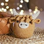 Complete Beginner Crochet Kit - Highland Cow