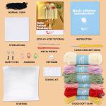 Beginner Crochet Kit for Fun Animal Bookmarks