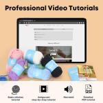 Beginner Crochet Kit for Fun Animal Bookmarks