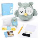 Beginner's Crochet Kit: Sleeping Owl Design