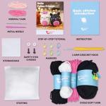 Beginner Crochet Kit: 2 Cats with Video Tutorial