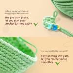 Beginner Crochet Kit for Fun Animal Bookmarks
