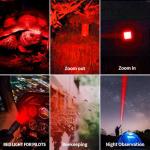 Rechargeable Red, Green, Blue Flashlight with 4 Modes