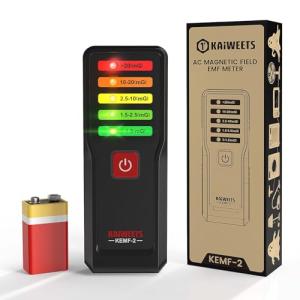 KAIWEETS EMF Meter with 5-Color LED