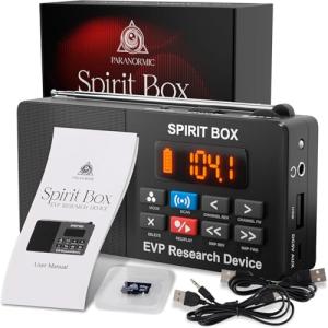 Handheld Spirit Box with Micro SD & Flashlight