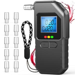 Portable Breathalyzer with Voice Prompt & LCD Display