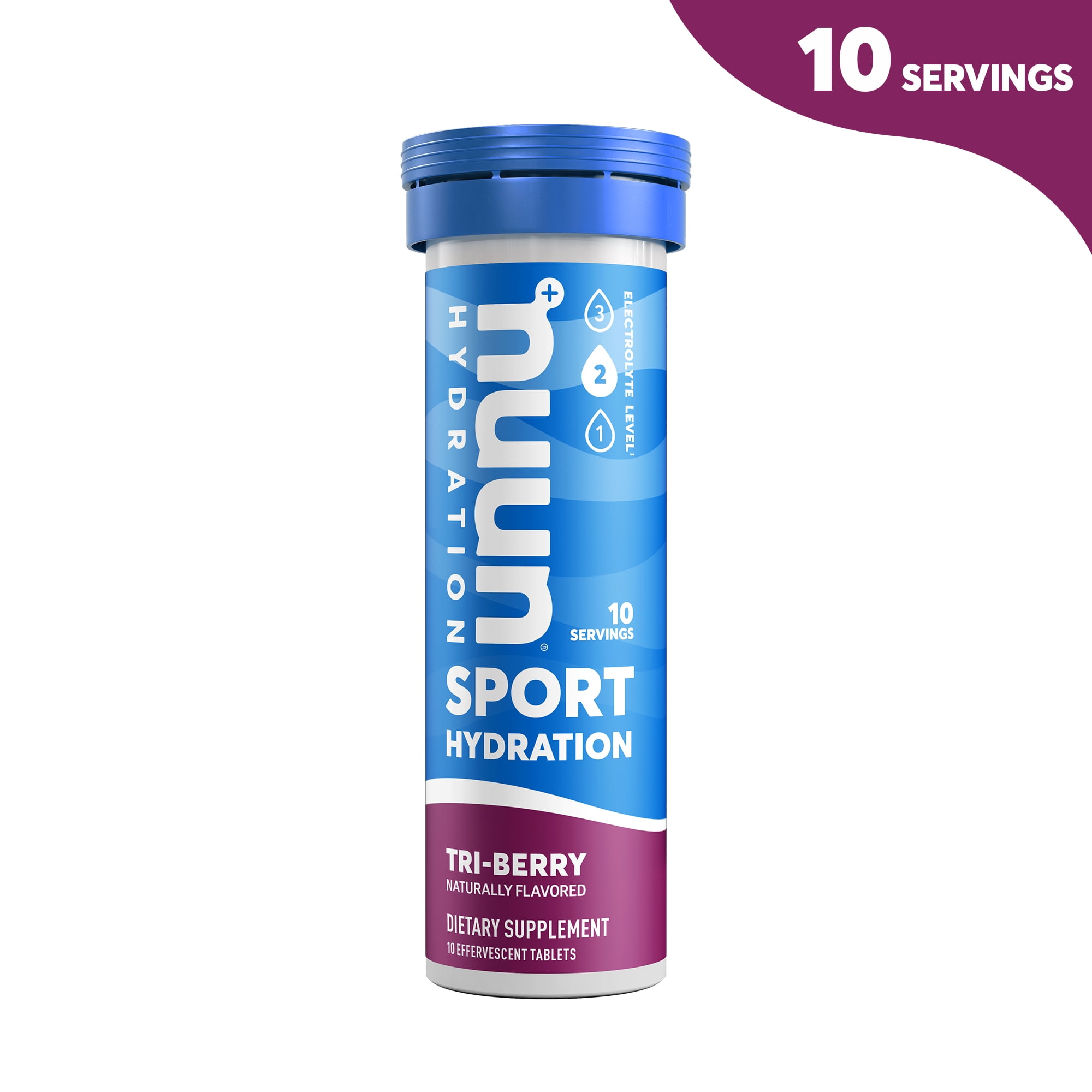 Nuun Sport Tri-Berry Electrolyte Tablets, 10 Count