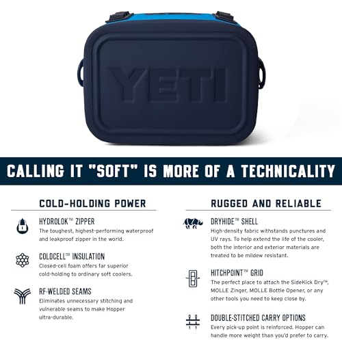 YETI Hopper Flip 8 Cooler - Big Wave Blue