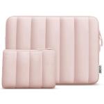 TECOOL 15.6 Inch Puffy Laptop Sleeve - Pink