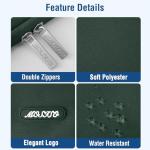 MOSISO 13.3 Inch Laptop Sleeve in Midnight Green