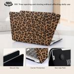 Leather Leopard Print Case for MacBook Pro 14