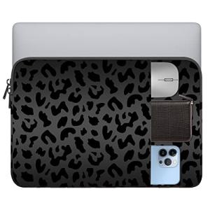 GABraden Black Leopard Laptop Sleeve for MacBook 15