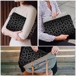 GABraden Black Leopard Laptop Sleeve for MacBook 15