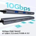 USB C Triple Monitor Hub with 4K HDMI