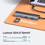 USB C Triple Monitor Hub with 4K HDMI