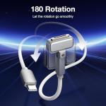 Magnetic 3 Rotating USB-C Charger Cable for MacBook