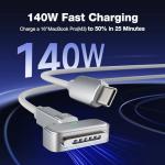 Magnetic 3 Rotating USB-C Charger Cable for MacBook