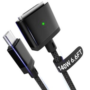 Hugner 6.6FT USB-C Magnetic Charger for MacBook