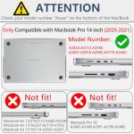 Orange Wave Case with Screen Protector for MacBook Pro 14