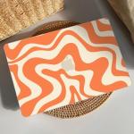 Orange Wave Case with Screen Protector for MacBook Pro 14