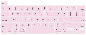 Light Pink Keyboard Cover for MacBook Pro 16"/13