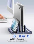 Adjustable 4-in-1 Vertical Laptop Stand Holder