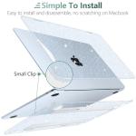 Glitter Sky Blue Hard Shell Case for MacBook Air