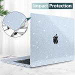 Glitter Sky Blue Hard Shell Case for MacBook Air