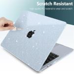 Glitter Sky Blue Hard Shell Case for MacBook Air