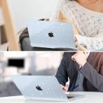 Glitter Sky Blue Hard Shell Case for MacBook Air