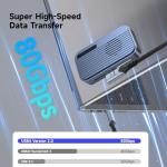 Thunderbolt 5 USB-C Cable, 1ft Right Angle