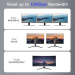 Thunderbolt 5 USB-C Cable, 1ft Right Angle