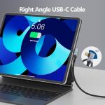 Thunderbolt 5 USB-C Cable, 1ft Right Angle