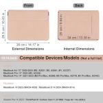 Waterproof Pink Laptop Sleeve for MacBook 13-14