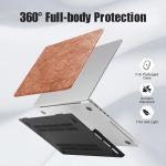 Elegant Brown Leather Case for MacBook Pro 13