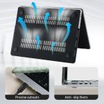 Green Floral Leather Case for MacBook Pro 14