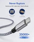 10FT 2-Pack Braided 100W USB-C Charging Cables