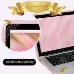 Pink Microsuede 14-Inch Laptop Sleeve with Pocket