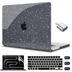 Sparkly Glitter Star Hard Shell Case for MacBook