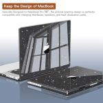 Sparkly Glitter Star Hard Shell Case for MacBook